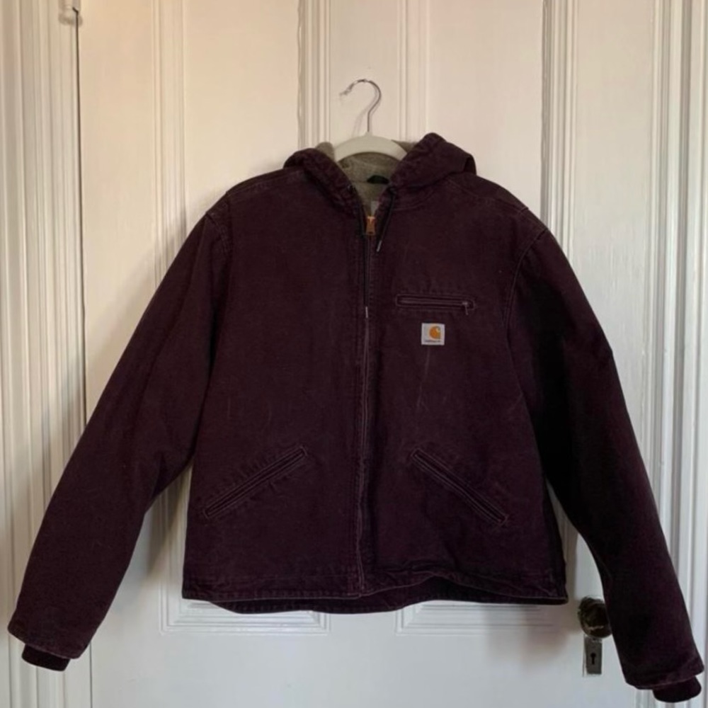 Carhartt deep purple jacket <3